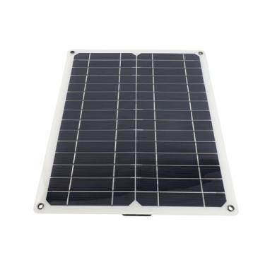 Imagem de Cryfokt Carregador de Painel Solar Portátil de 15 W Com Saída USB de 5 V, Economia de Energia para Viajantes e Campistas
