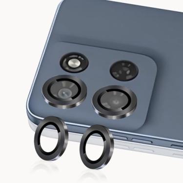 Imagem de Luchantle 2 conjuntos para Motorola Moto G Pay 2026 protetor de lente de câmera, vidro temperado 9H, acessórios de decoração de anel de metal (preto)