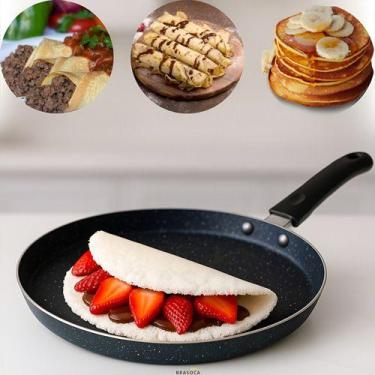 Imagem de Frigideira Cerâmica Panqueca Tapioca Á Gás Indução Não Gruda - THIKA, 