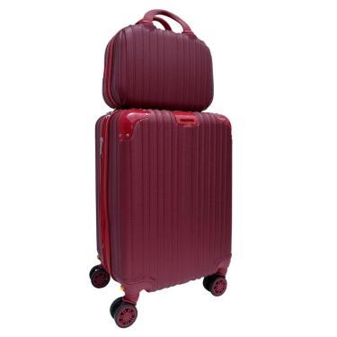 Imagem de MALA DE BORDO + FRASQUEIRA VIAGEM RODINHAS 360° ABS TAM. P-Unissex