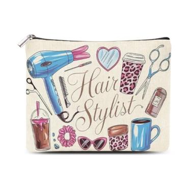 Imagem de Ouchie Bolsa para enfermeira médica, presente de aniversário de Natal para mulheres, homens, medicamentos, cosméticos, maquiagem, bolsa de higiene médica, bolsa de higiene pessoal, Branco, Cabelo