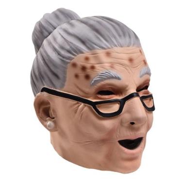 Imagem de Máscara de fantasia de carnaval de Halloween, óculos de vovó, látex - 