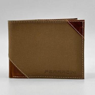 Imagem de Carteira Ferracini em Couro Masculina-Masculino