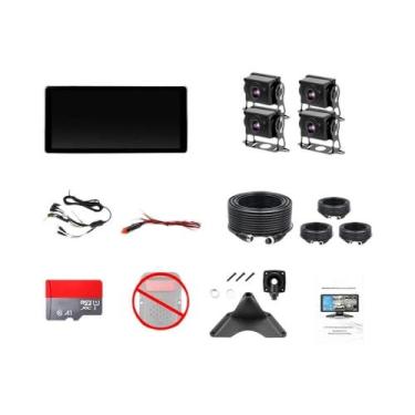 Imagem de Monitor DVR De Alarme Radar Inteligente De 10,36 Polegadas Com 4 Canai