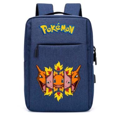 Imagem de Mochila Escolar Infantil Menino Com Entrada USB e Estampa DTF Anime Ca