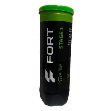 Imagem de Bola de Tênis Fort Stage 1 Tubo Com 03 Bolas