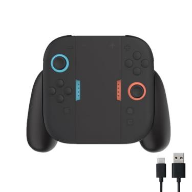 Imagem de LEPEYMDA Grip for Switch 2 (2025) Joycon - Switch 2 Charger Handle with Charging LED Light Switch 2 Accessories for Joycon 2 with Charging Cable