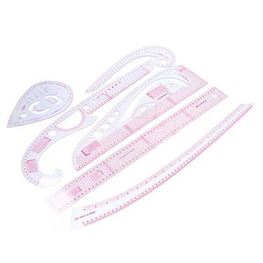 Imagem de HEEPDD Conjunto de Régua de Costura de 7 Peças para Alfaiates, Plástico Com Medidas Precisas para Confecção de Padrões, Ideal para Iniciantes e Designers Conjunto de Régua de Costura de 7 Peças para Alfaiates, Transparente