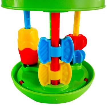 Imagem de Brinquedo Infantil Educativo Montar e Empilhar, Colorido, 12x13x13cm, Desenvolvimento Cognitivo e Motor, Sortido