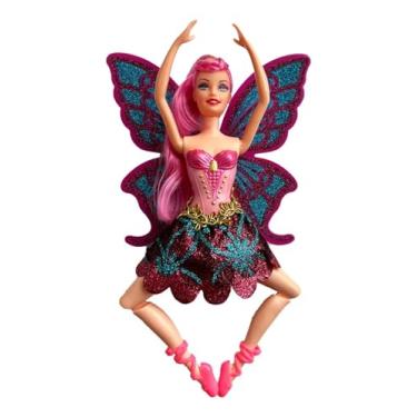 Imagem de Boneca Bailarina Fada 30cm com Asas Articuladas e Acessórios | Boneca Infantil Educativa para Meninas, Presente Criativo e Encantador