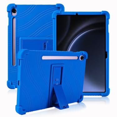 Imagem de ATOOZ Capa para Samsung Galaxy Tab S10 Lite/S10 FE de 11,9 polegadas 2025, capa infantil de silicone para tablet Samsung Galaxy Tab S9 FE/S9 de 11 polegadas com suporte para PC e slot para caneta