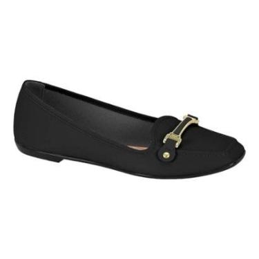 Imagem de Sapatilha Moleca 5729.127 Fivela Bico Quadrado Sapato Baixo Casual Feminino-Feminino