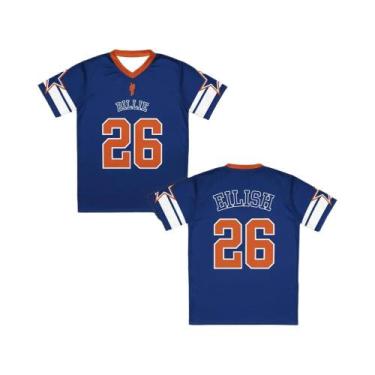 Imagem de Camiseta Feminina Billie Eilish Para Shows, Gola V, Secagem Rápida, Es