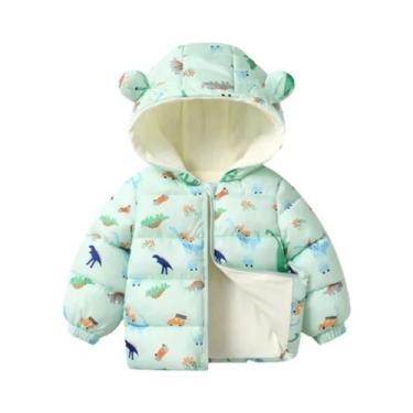 Imagem de Jaqueta De Inverno Para Meninos E Meninas Com Capuz De Desenho Animado