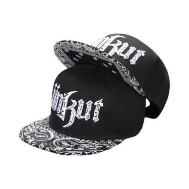 Imagem de Boné De Beisebol Masculino Ajustável Com Aba Reta, Bordado Hip-hop, Ch