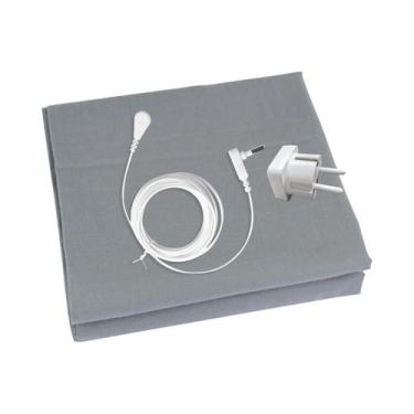 Imagem de Lençol De Cama De Algodão Orgânico Com Fibra De Prata Para Conexão À T