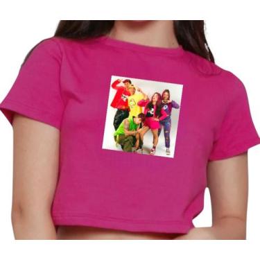 Imagem de Cropped Infantil Blusa Emilly Vick Cantora Influencer Fun Os Rosa Yout