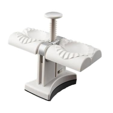 Imagem de Máquina de Fechar Mini Pastel Manual Dupla – Molde Anatômico com Selagem Uniforme, Acabamento Ondulado e Base Estável para Uso Doméstico e Profissional