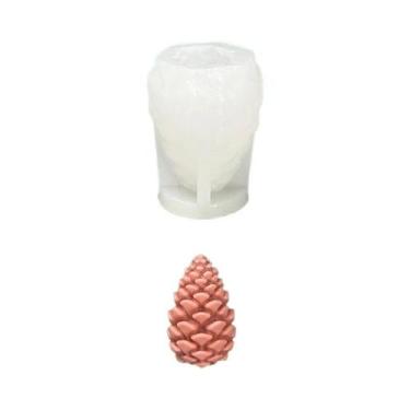 Imagem de Molde De Silicone Para Pinha De Natal 3D Gotas De Cristal Ornamentos D