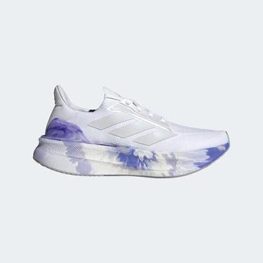 Imagem de adidas Tênis de corrida masculino Ultraboost 5X, Branco/cinza traço/azul cobalto, 43