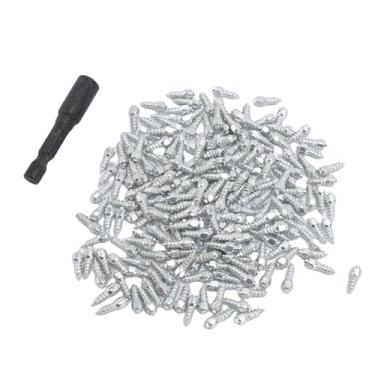 Imagem de RiToEasysports Pregos de Pneu, 200 Peças 4x12mm de Aço para Pneus de Inverno Antiderrapantes para Scooters Off-road, Bicicletas de Montanha, Motocicletas Com Ferramenta de Instalação para