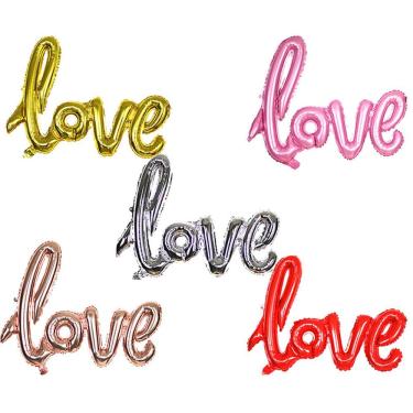 Imagem de Kit de balão Love Letter, 5 peças de Mylar para o Dia dos Namorados