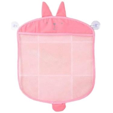 Imagem de Bolsa de armazenamento de brinquedos, rede de armazenamento de brinquedos, banheira, bolsa suspensa de malha de desenho animado do banheiro, bolsa de armazenamento para pendurar brinquedos de banho