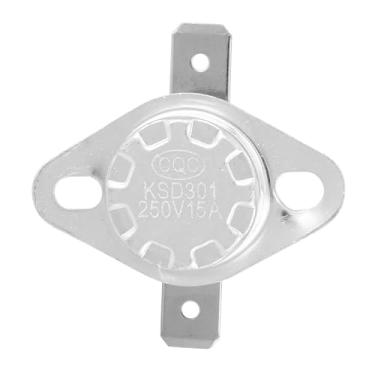 Imagem de Naroote KSD301 Interruptor de Controle Térmico Confiável Interruptor de Termostato Normalmente Fechado 250V 15A para Uso Doméstico 5 Unidades para Cafeteiras, Bolsas de água Quente, etc. (120°C)