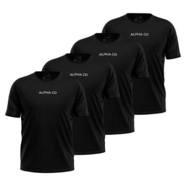 Imagem de Kit 4 Camisetas Dry Alpha Co Masculina-Masculino
