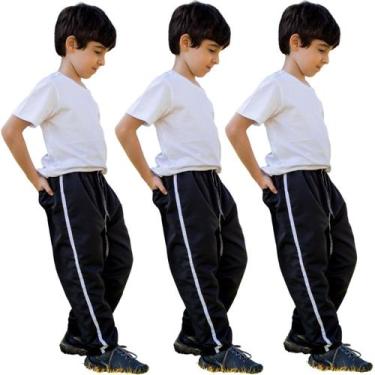 Imagem de 3 Calça Tactel  Jogger Elastico Na Barra  Estilosas 018 - J94, 3 preto