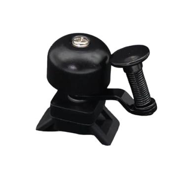 Imagem de Retro clássico sino da bicicleta claro alto som de aço cobre mtb mountain bike guiador anel chifre segurança ciclismo(Black)