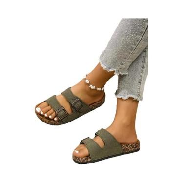 Imagem de Mules Casuais Vintage Para Mulheres Adolescentes, Slip-On Com Duas Alç