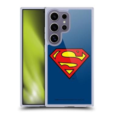 Imagem de Head Case Designs Capa de gel oficialmente licenciada Superman DC Comics com logotipos clássicos [proteção de grau militar] compatível com Samsung Galaxy S25 Ultra e compatível com MagSafe