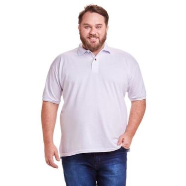 Imagem de Camisa Polo Masculina Plus Size - Daze Modas, Branco, G5
