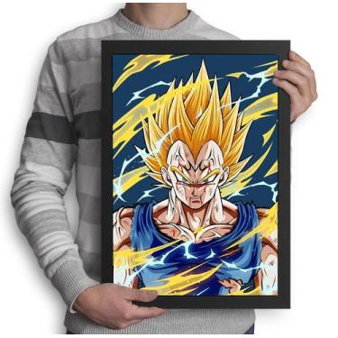 Imagem de Quadro Anime Dragon Ball - Vegeta (Tamanho A3) - Shimai