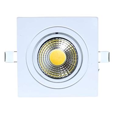 Imagem de Spot Embutir Led Cob 7w Quadrado Metal Luz 3000k A.xu