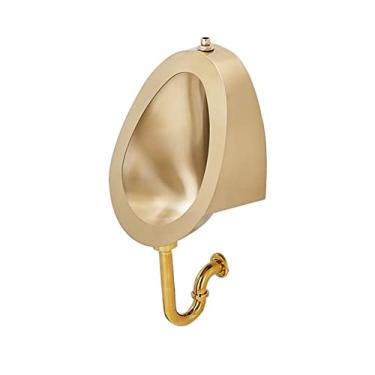 Imagem de Mictório universal de alta eficiência, sensor automático montado na parede de aço inoxidável, mictório de vaso sanitário, banheiro e banheiro público com válvula de descarga, desodorante e