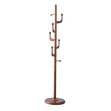 Imagem de SLGGPJBU Cabideiro de chão com economia de espaço, suporte de casaco antigo para uso doméstico em forma de árvore, entrada de um único pólo