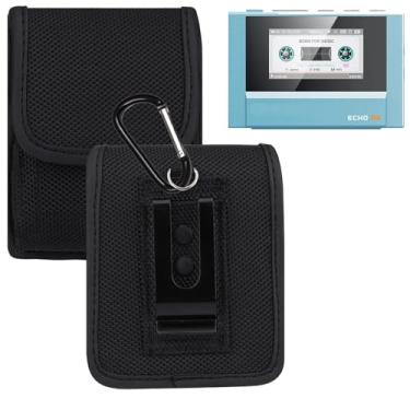 Imagem de Covthch Capa coldre compatível com SnowSky/FiiO Echo Mini MP3 Player, coldre de nylon com clipe de cinto mosquetão estojo de transporte para FiiO Echo Mini / JM21 M21 Music MP3 Player