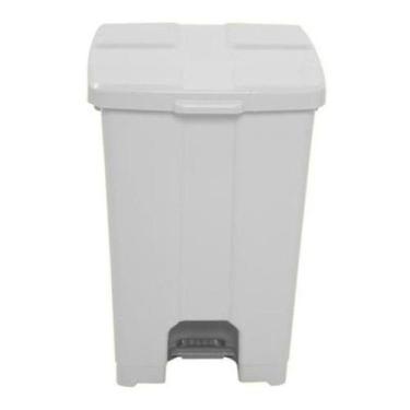 Imagem de Lixeira Plastica Com Pedal 60l (p60) Branco - jsn