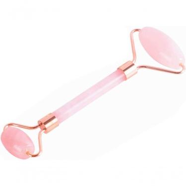 Imagem de Rolo De Quartzo Rosa, Massageador Facial Com Rolo De Quartzo Rosa Jade Natural Massagem