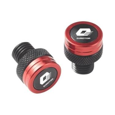 Imagem de Parafusos De Alumínio M10x1.25 E Tampas Para Furos De Espelho Para QJM