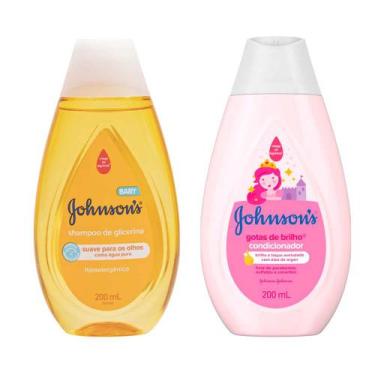 Imagem de Kit 1 Condicionador Johnson's Gotas de Brilho 200ml