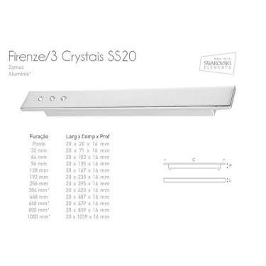 Imagem de Puxador Barra Firenze Swa Cromado 384Mm - Gruppa