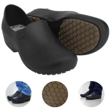 Imagem de Sapato Ocupacional Antiderrapante Profissional Woman Man Epi Limpeza -
