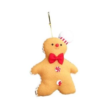 Imagem de Boneco De Pelúcia De Homem De Gengibre Para O Natal, Enfeites Para Árv