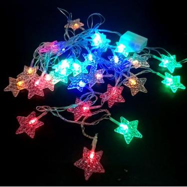 Imagem de Pisca de estrela de led 26 lampadas 3,5mt - bazar do saara, COLORIDO