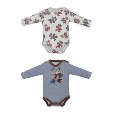Imagem de Kit Body Bebê Menino Montebello C Pele Carneiro Duda Upi Uli -, M