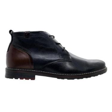 Imagem de Bota Coturno Cano Curto Couro Pegada 126.201 Preto-Masculino