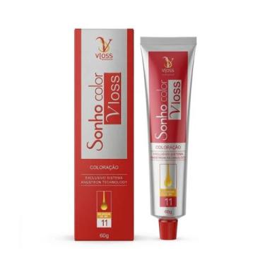 Imagem de Tintura De Cabelo Tom 7.0 Louro Médio Sonho Color Vloss 60g - Vloss Co